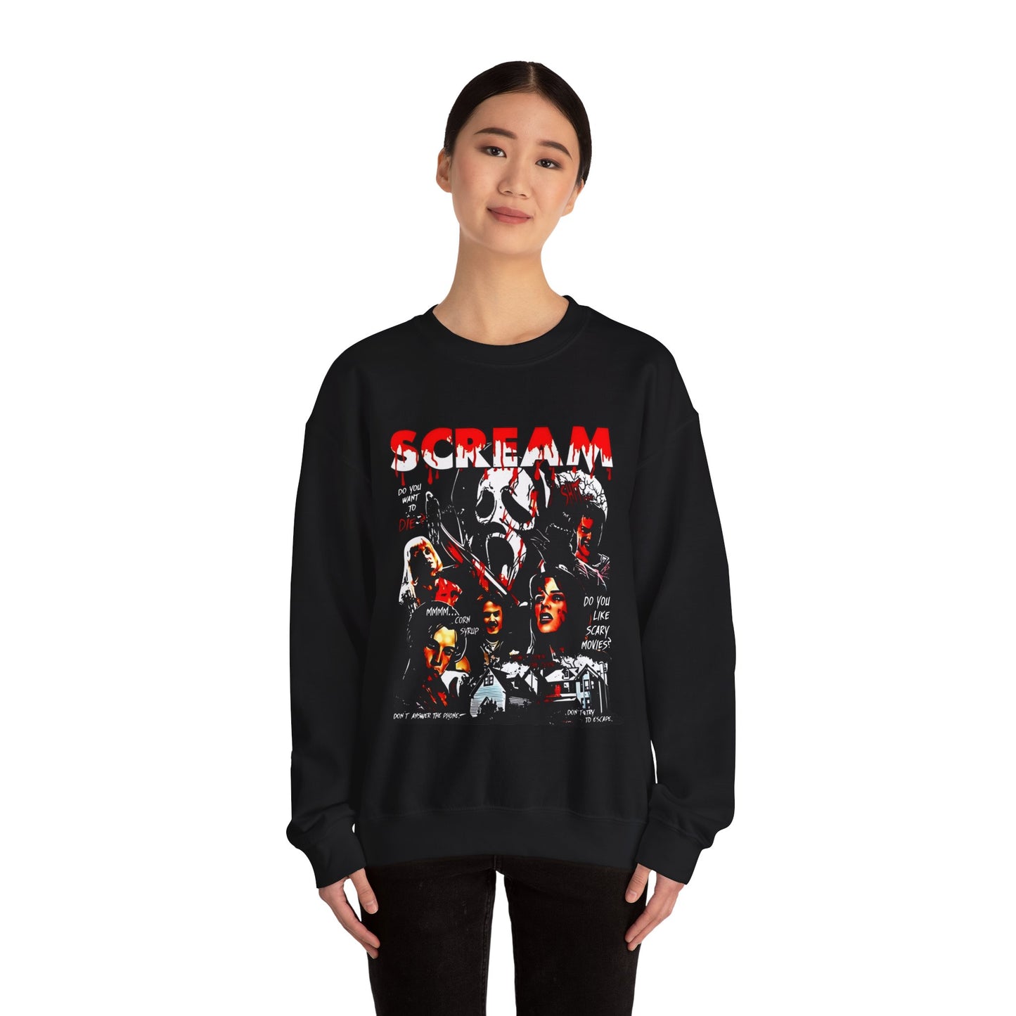 Scream Gildan Crewneck Sweatshirt