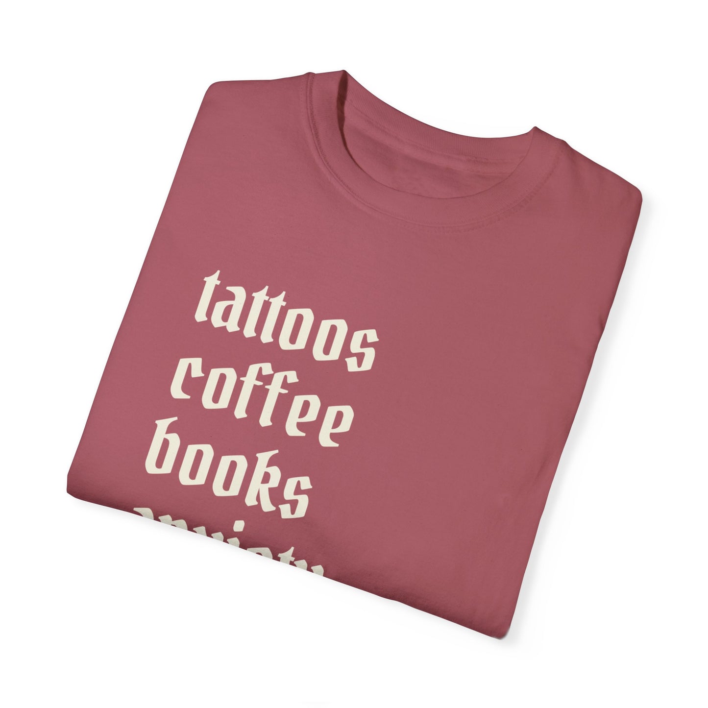 Tattoos coffee books anxiety