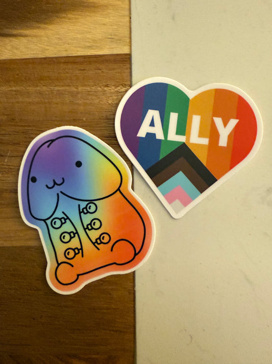 Ally and Rainbow peen